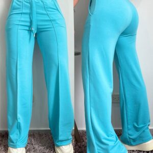 Pantalón vena azul aguamarina