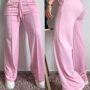Pantalón vena rosado claro
