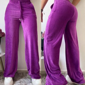 Pantalón velvet morado