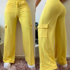 Pantalón cargo amarillo