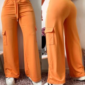 Pantalón cargo naranja