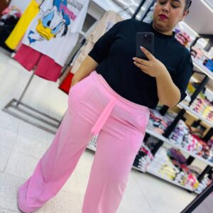 Pantalón vena plus rosado claro