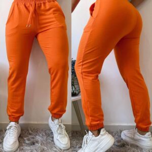 Pantalón jogger naranja