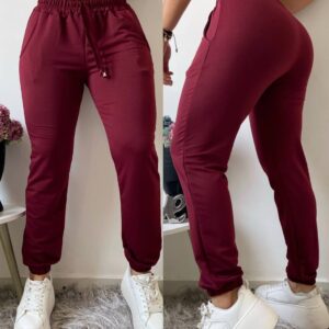 Pantalón jogger vino tinto
